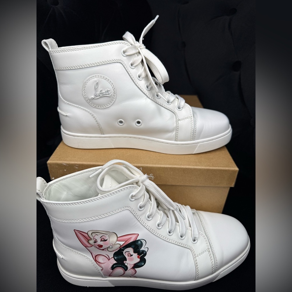 Christian Louboutin Loupin Up Donna Doctor Bored pin up high top sneakers